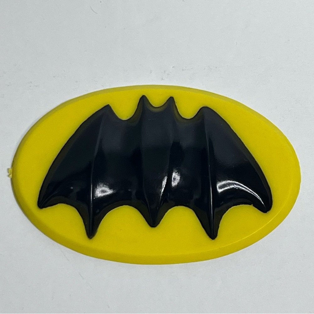 vintage wilton batman cake topper replacement birthday party supply‎ yellow 3.75